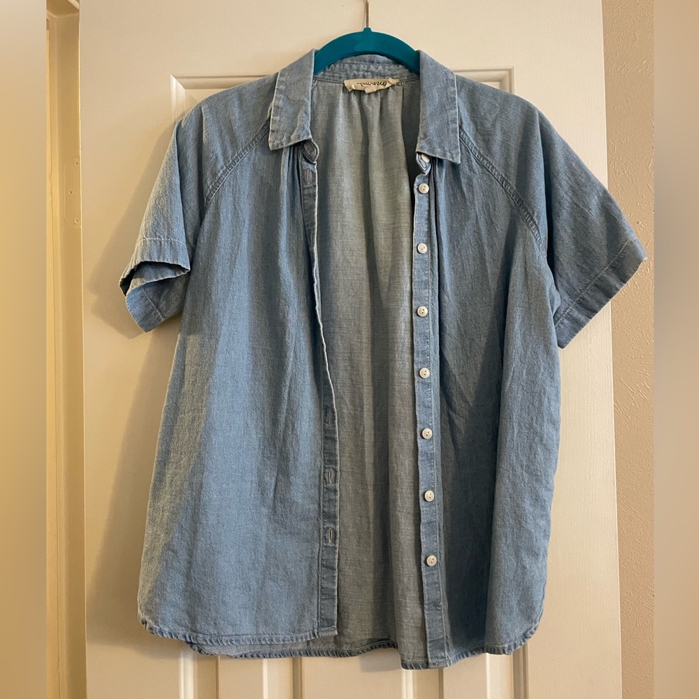Madewell Denim Short Sleeve Button Down